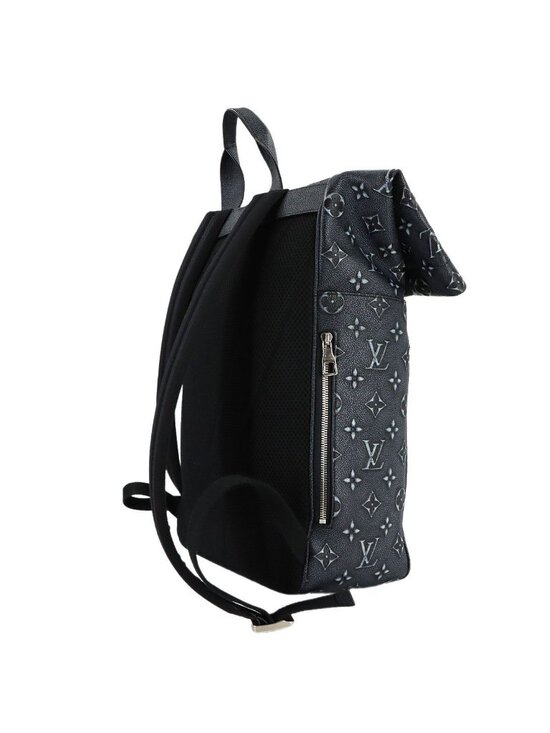 Louis Vuitton Monogram Deboss Roll Top Backpack Gray